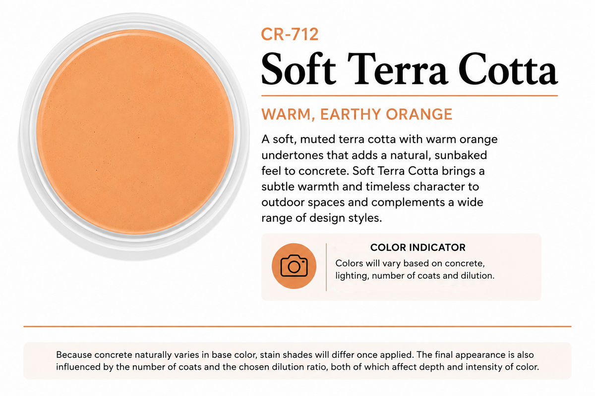 Water Reducible Concentrated (WRC) Concrete Stain