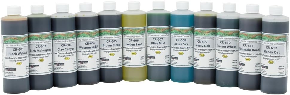 Reactive Acid Chemical (RAC) Concrete Stain