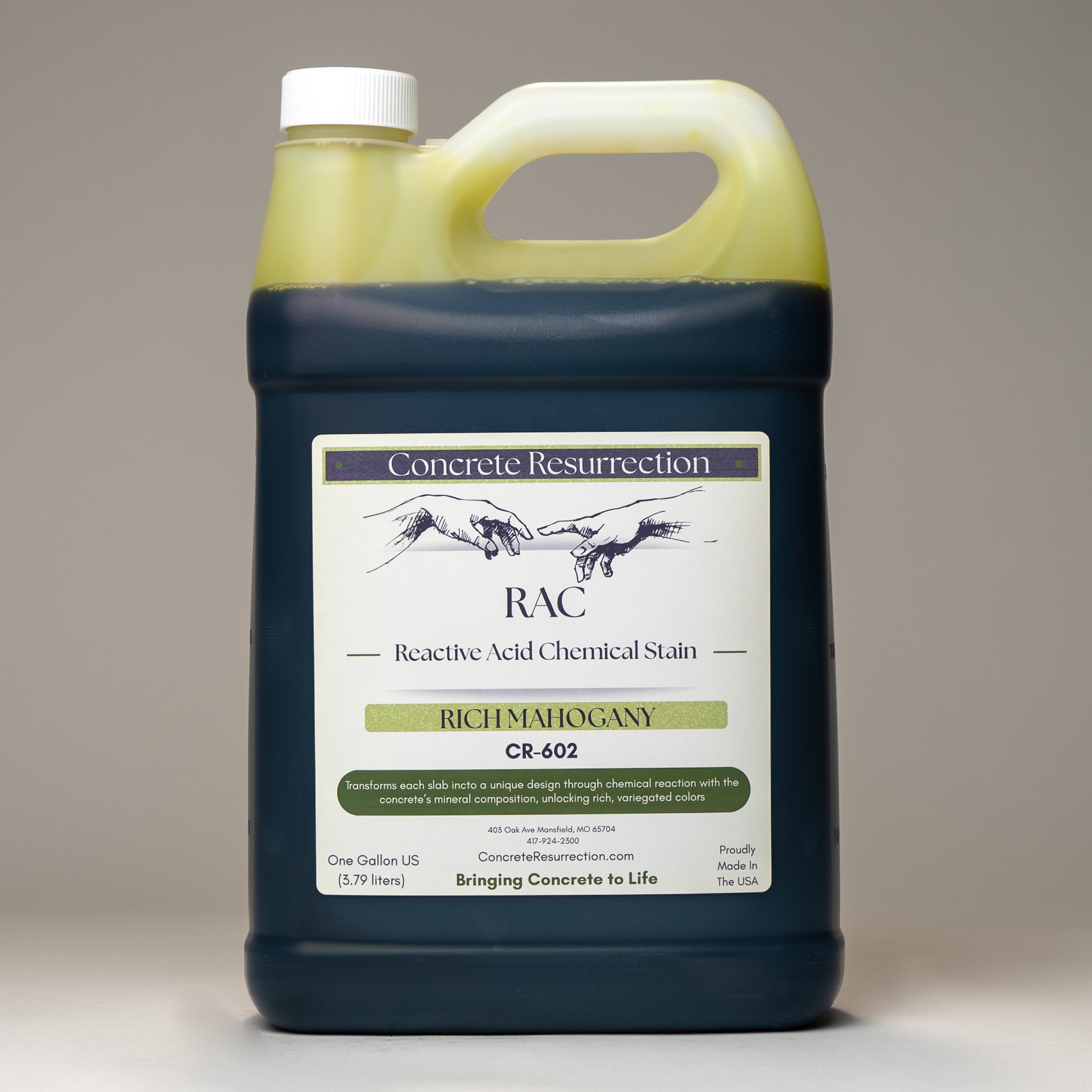 Reactive Acid Chemical (RAC) Concrete Stain