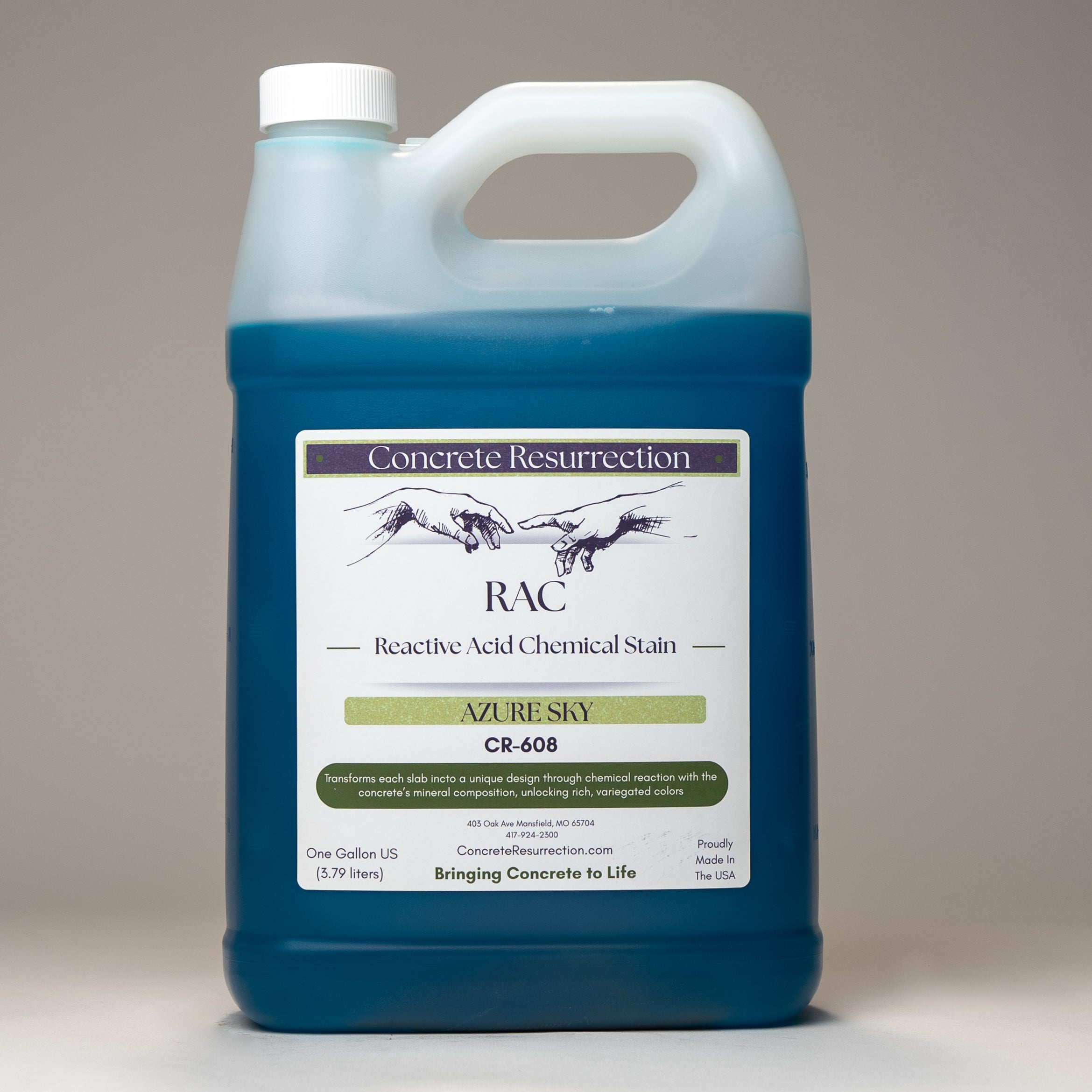 Reactive Acid Chemical (RAC) Concrete Stain