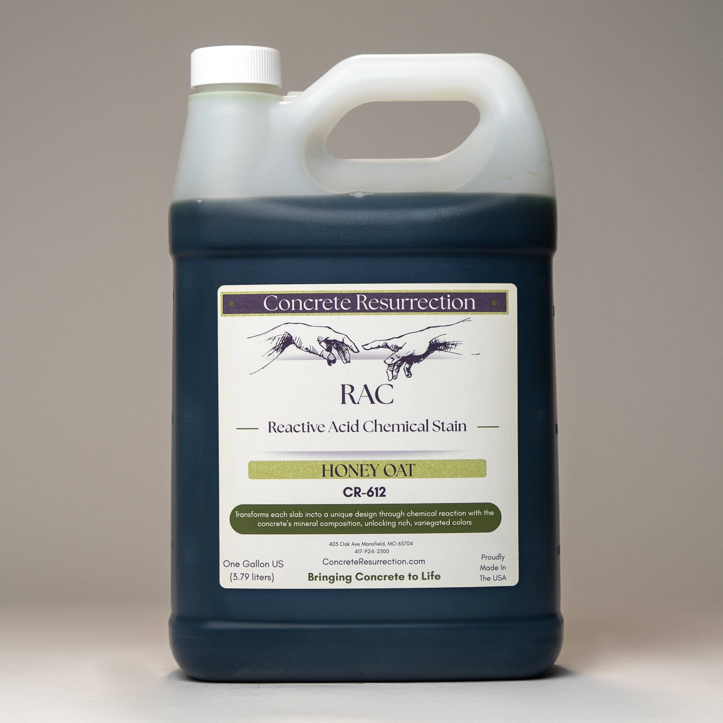 Reactive Acid Chemical (RAC) Concrete Stain