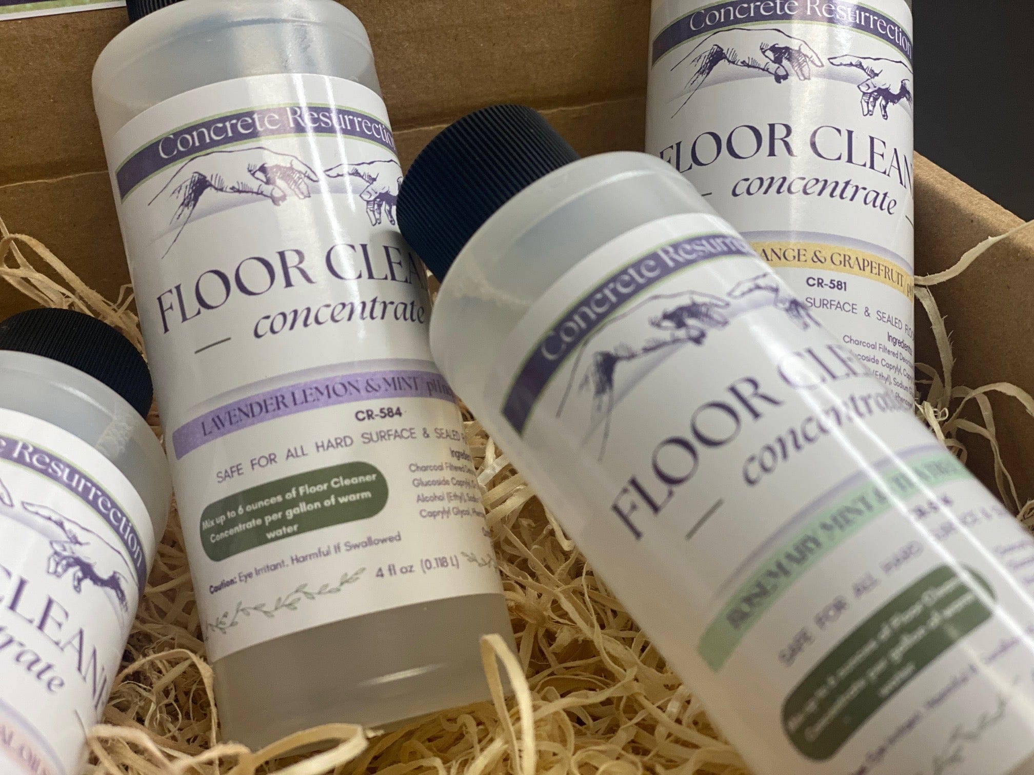 Clean Living Essentials Collection - Multi‑Surface Floor Cleaner Sample Pack