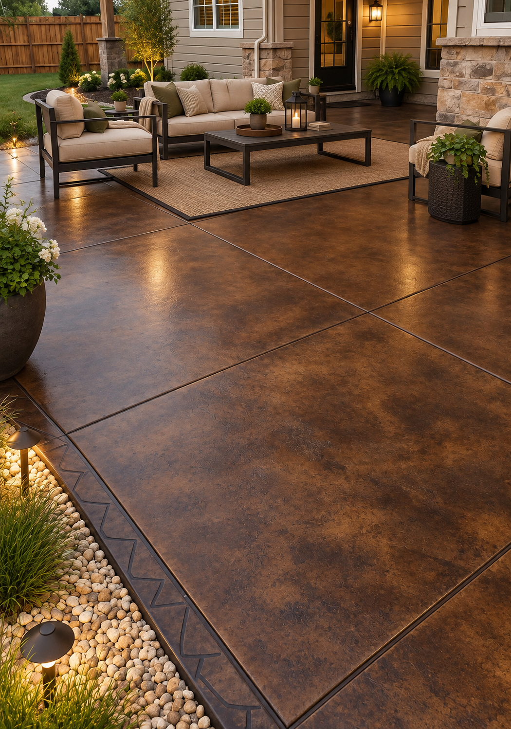 Reactive Acid Chemical (RAC) Concrete Stain