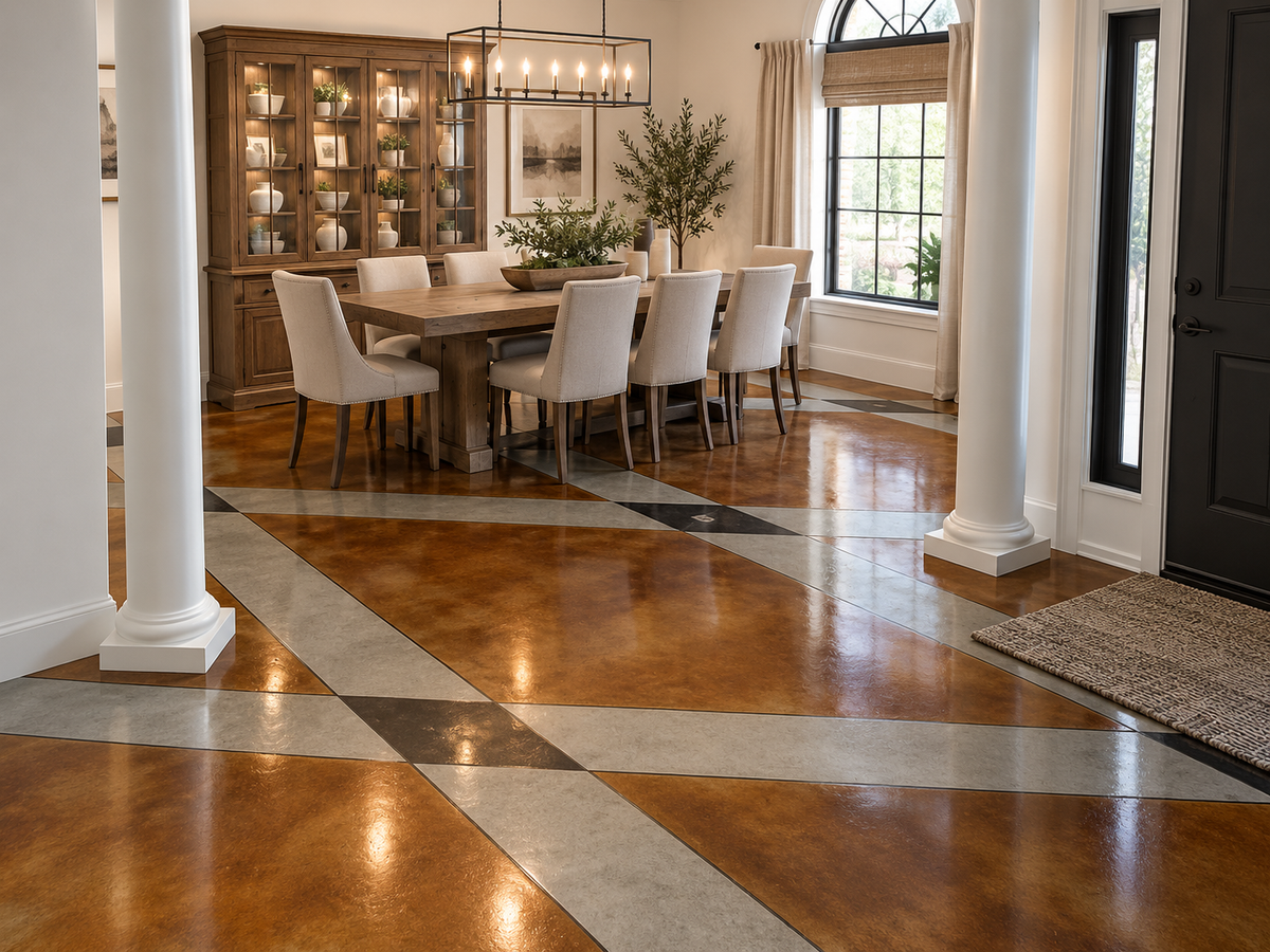 Reactive Acid Chemical (RAC) Concrete Stain