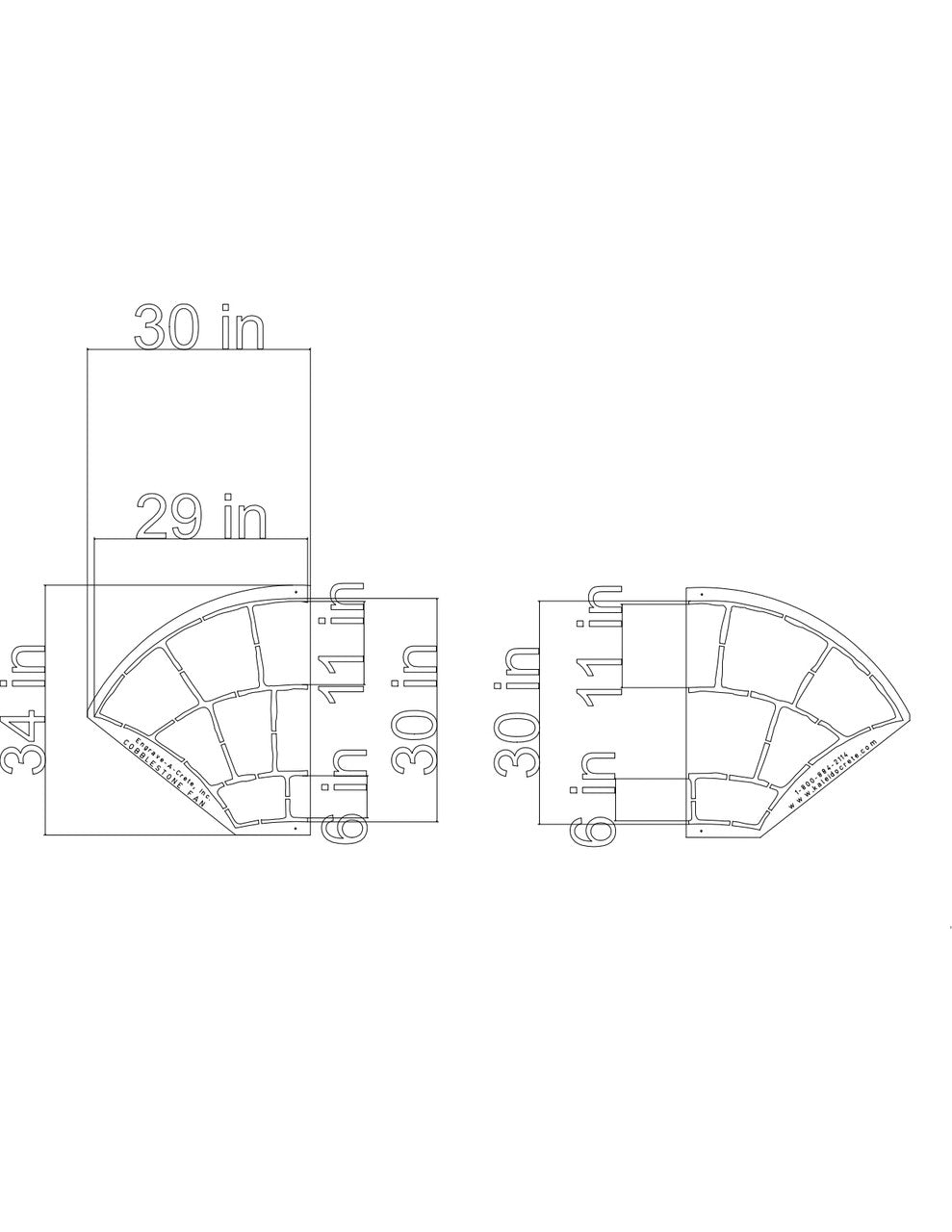 Cobblestone Fan Set - Large