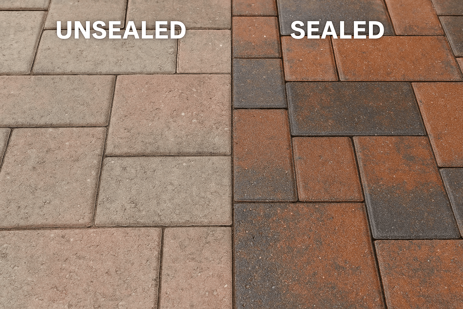 sealed vs unsealed pavers