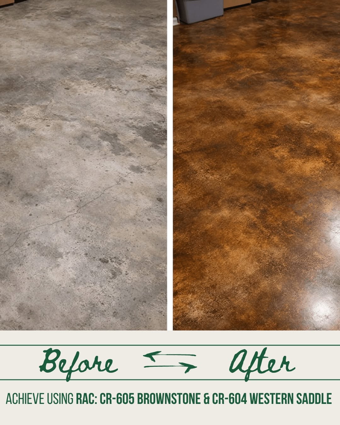 Reactive Acid Chemical (RAC) Concrete Stain