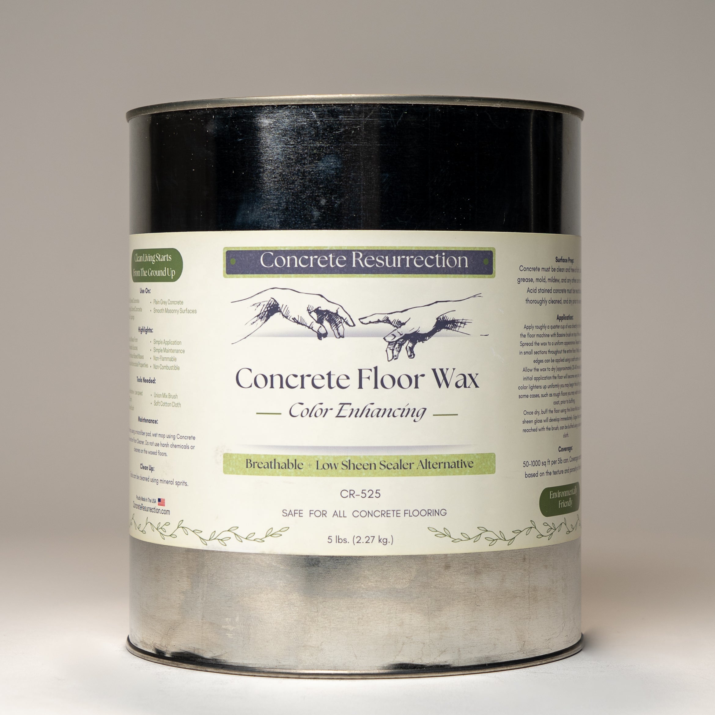 Color Enhancing Concrete Wax