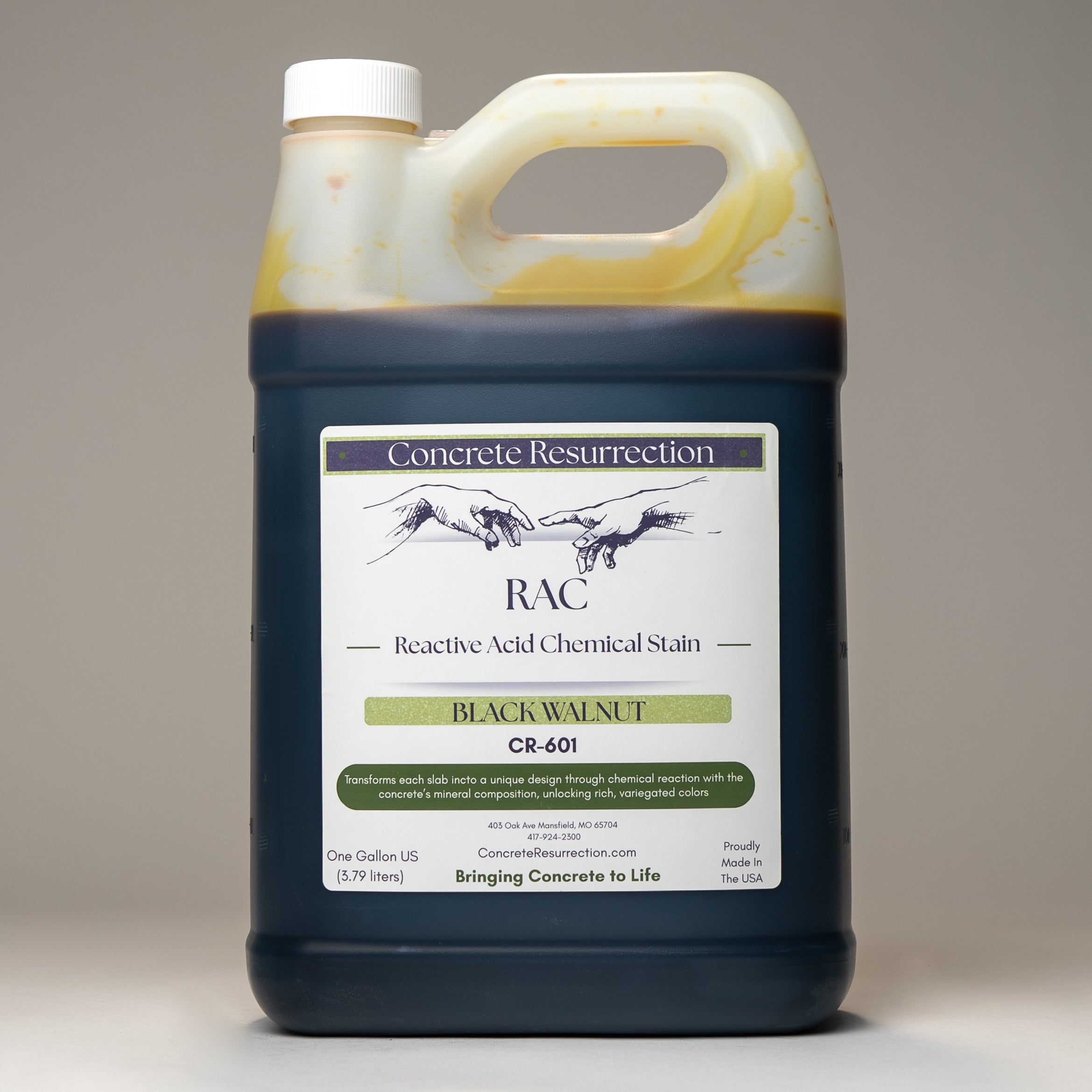 Reactive Acid Chemical (RAC) Concrete Stain