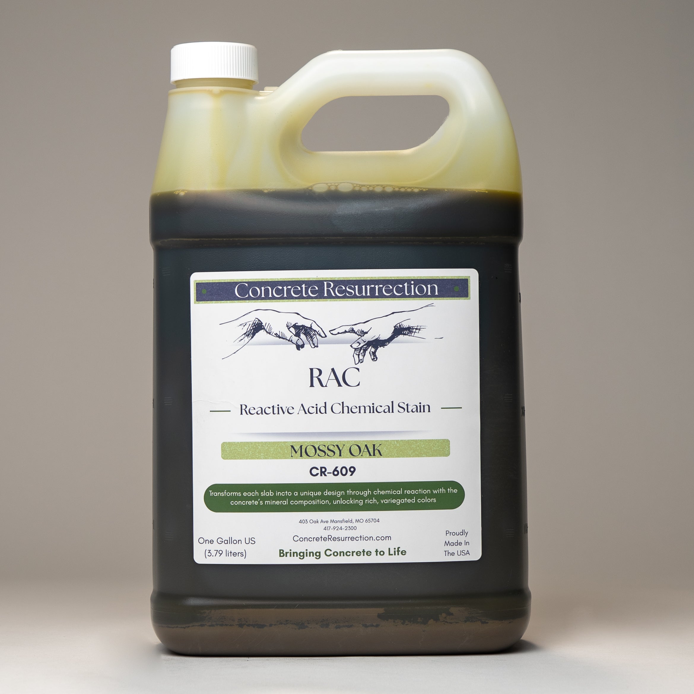 Reactive Acid Chemical (RAC) Concrete Stain