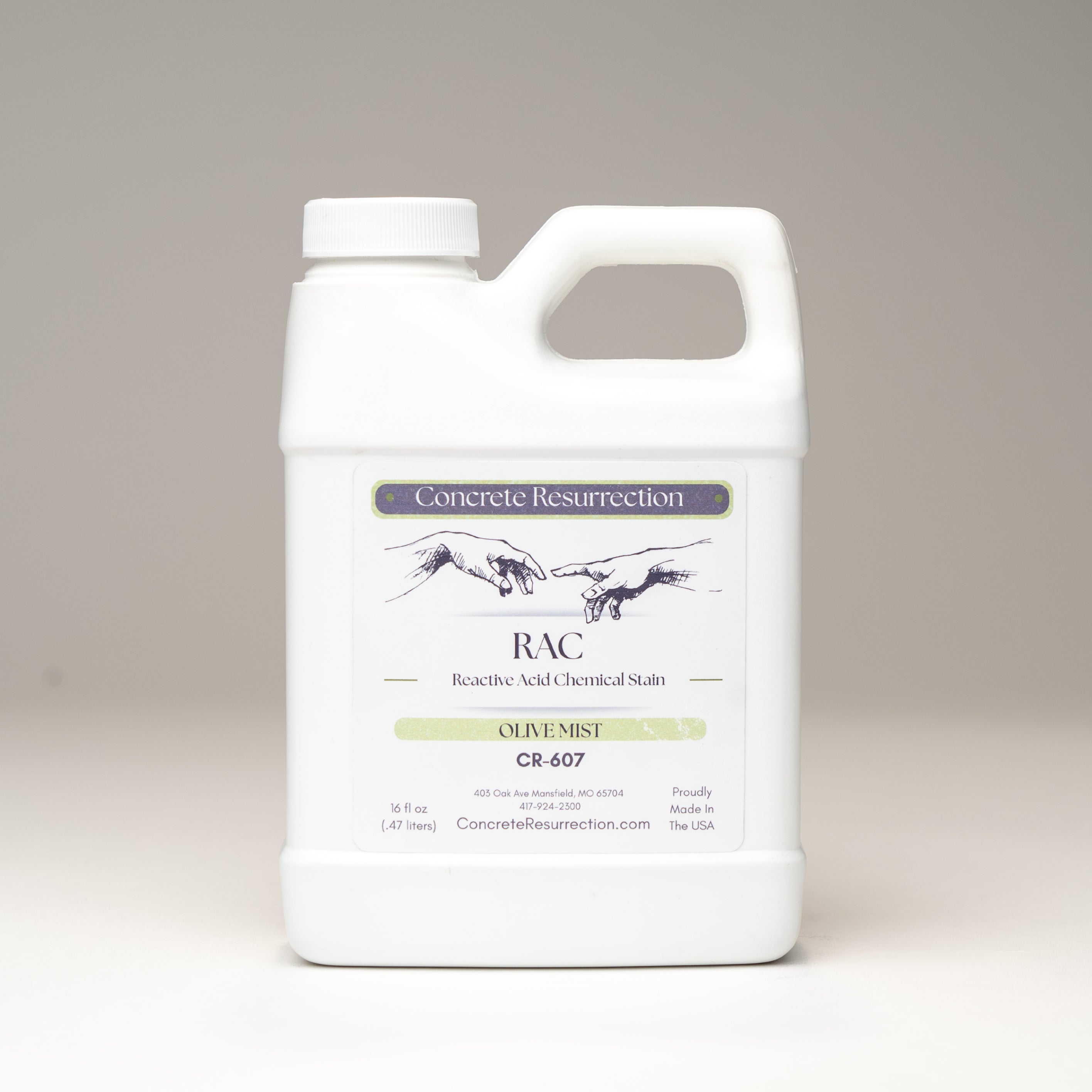 Reactive Acid Chemical (RAC) Concrete Stain