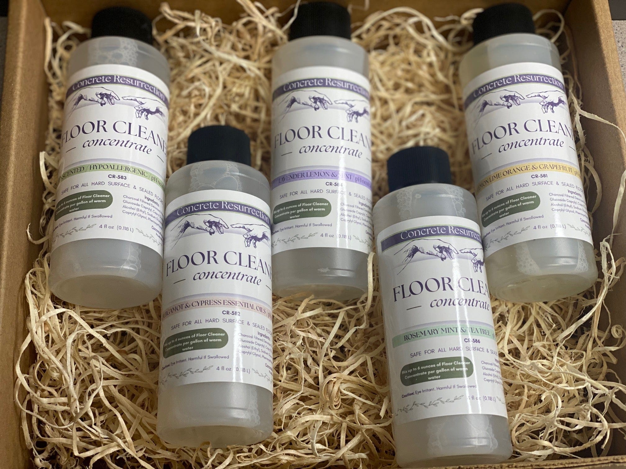 Clean Living Essentials Collection - Multi‑Surface Floor Cleaner Sample Pack