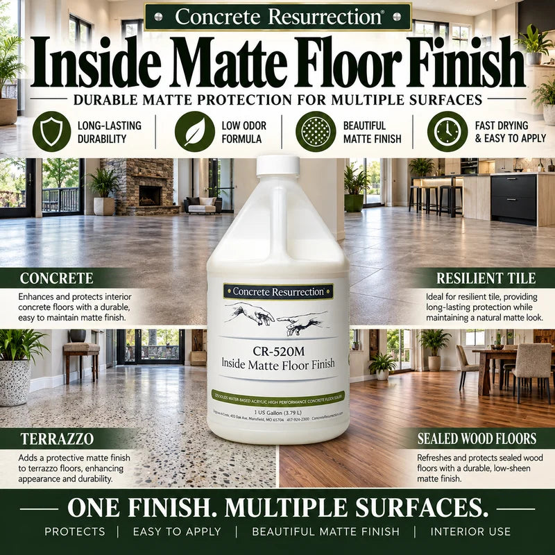 CR-520M  Inside Matte Floor Finish - Interior Floor Protector