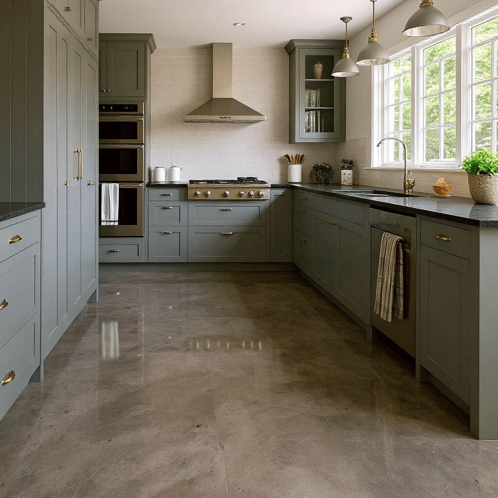 Concrete finished with TSC acetone based stain