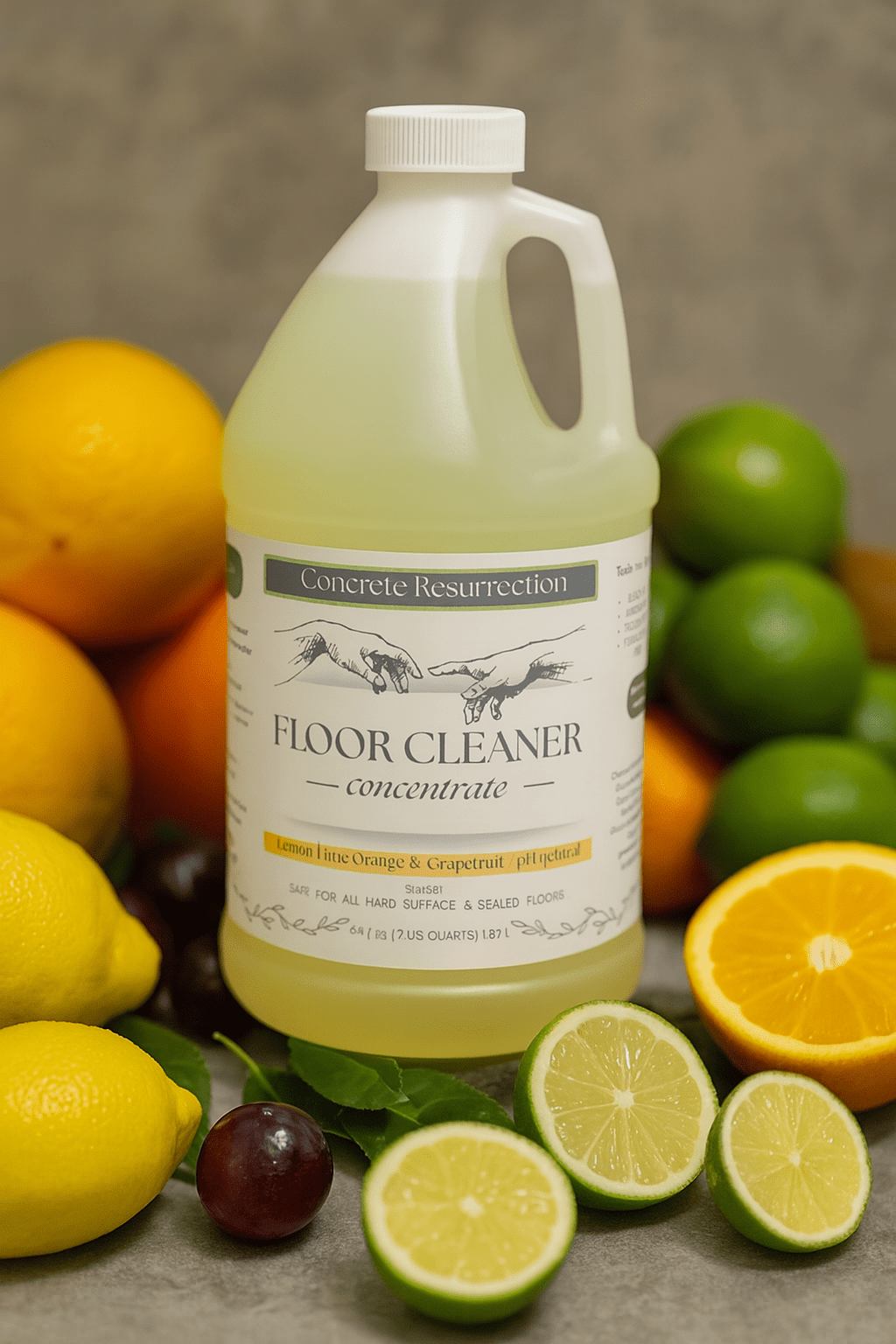 Clean Living Essentials Collection - Multi‑Surface Floor Cleaner - Concrete Resurrection