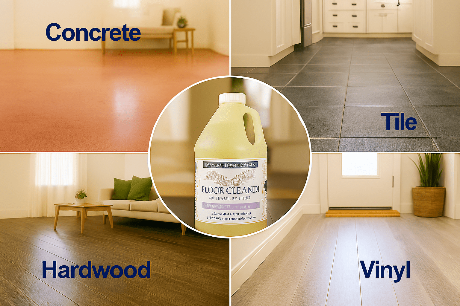 Clean Living Essentials Collection - Multi‑Surface Floor Cleaner - Concrete Resurrection