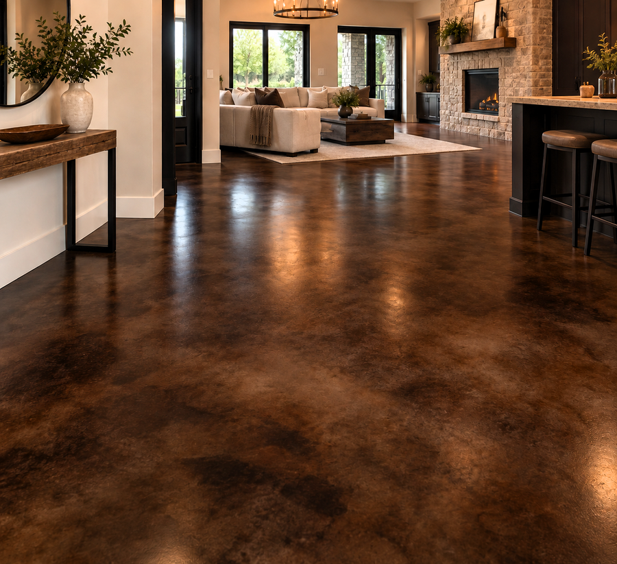 Reactive Acid Chemical (RAC) Concrete Stain