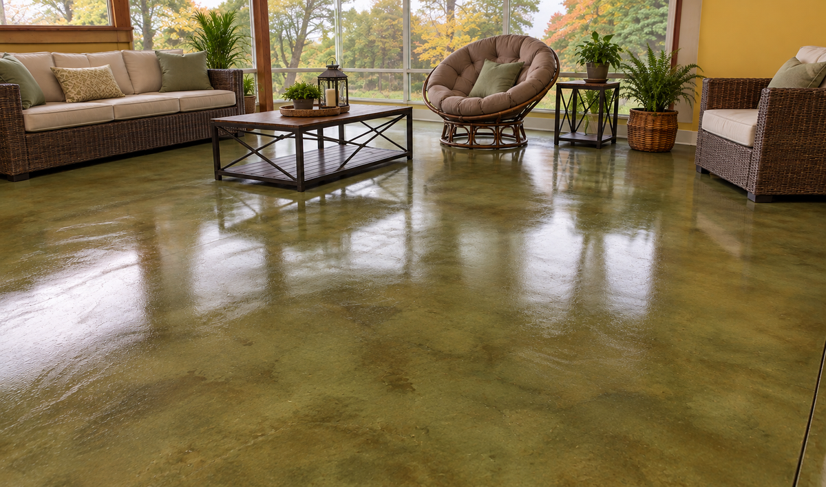 Reactive Acid Chemical (RAC) Concrete Stain