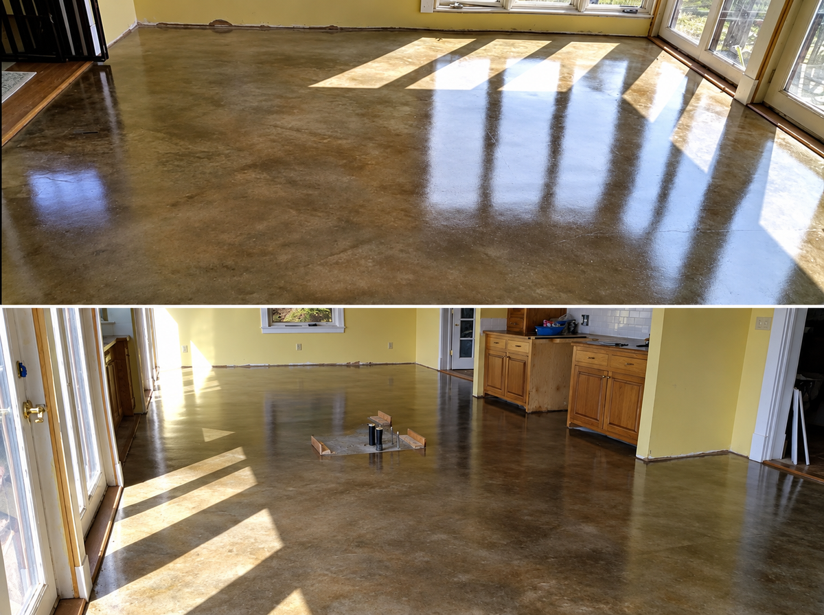 Reactive Acid Chemical (RAC) Concrete Stain
